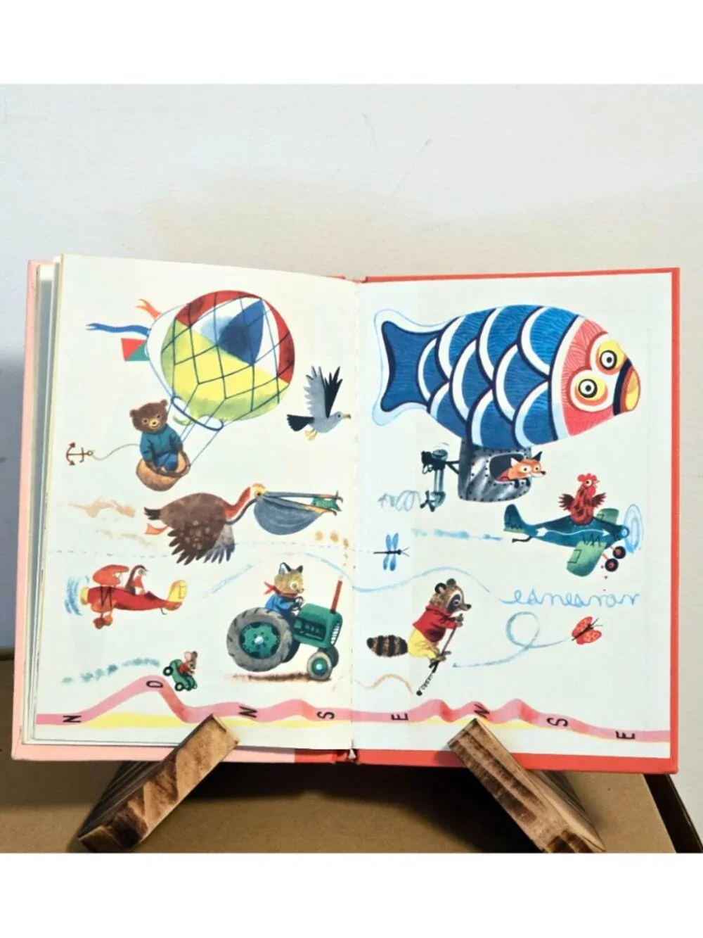 1962 Edward Lear's A Nonsense Alphabet Richard Scarry 1st Edition VTG Hardcover